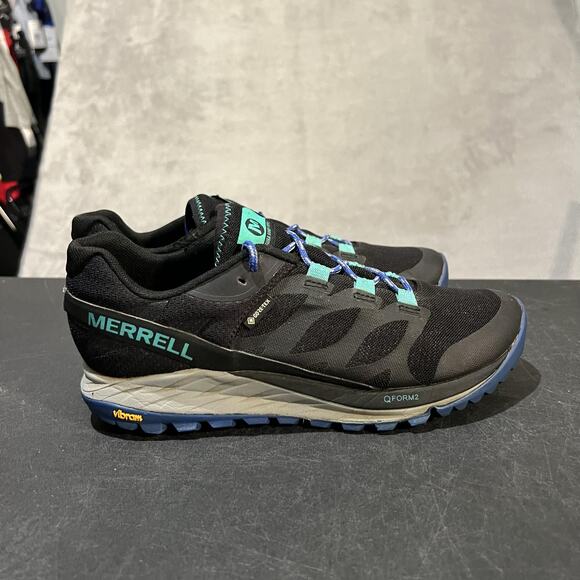 Merrell Antora 2 Shoes Womens Size 9 Black Gore-Tex Vibram Trail Running J066122 - Picture 1 of 11